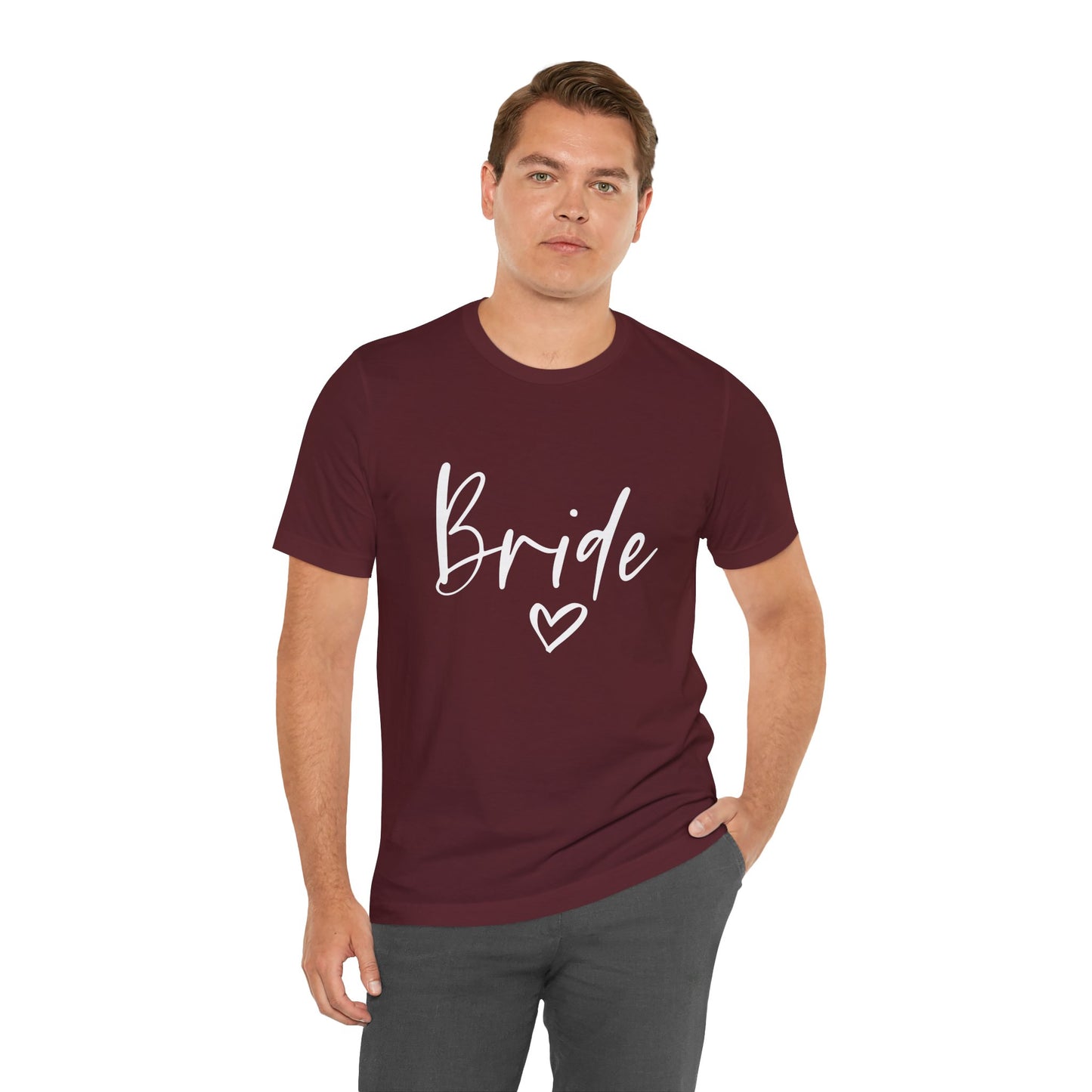 Bride T-shirt, Wedding Shirt, Bride Tee, Bridal Shower, Heart T-shirt, Bachelorette Party Shirt, Hen Night Top, Gift Shirt for Bride