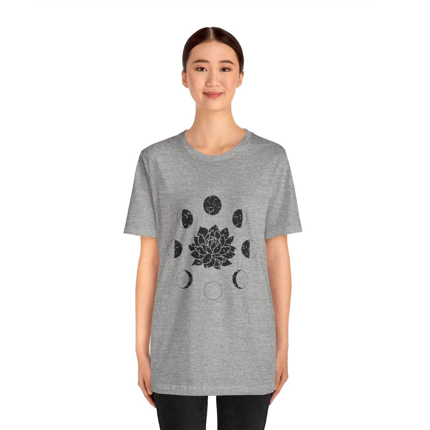 Lotus Moon Phase T-shirt, Boho T-shirt, Grunge Shirt, Inspirational T-shirt, Bohemian T-shirt, Moon and Stars T-Shirt, Gift for Her