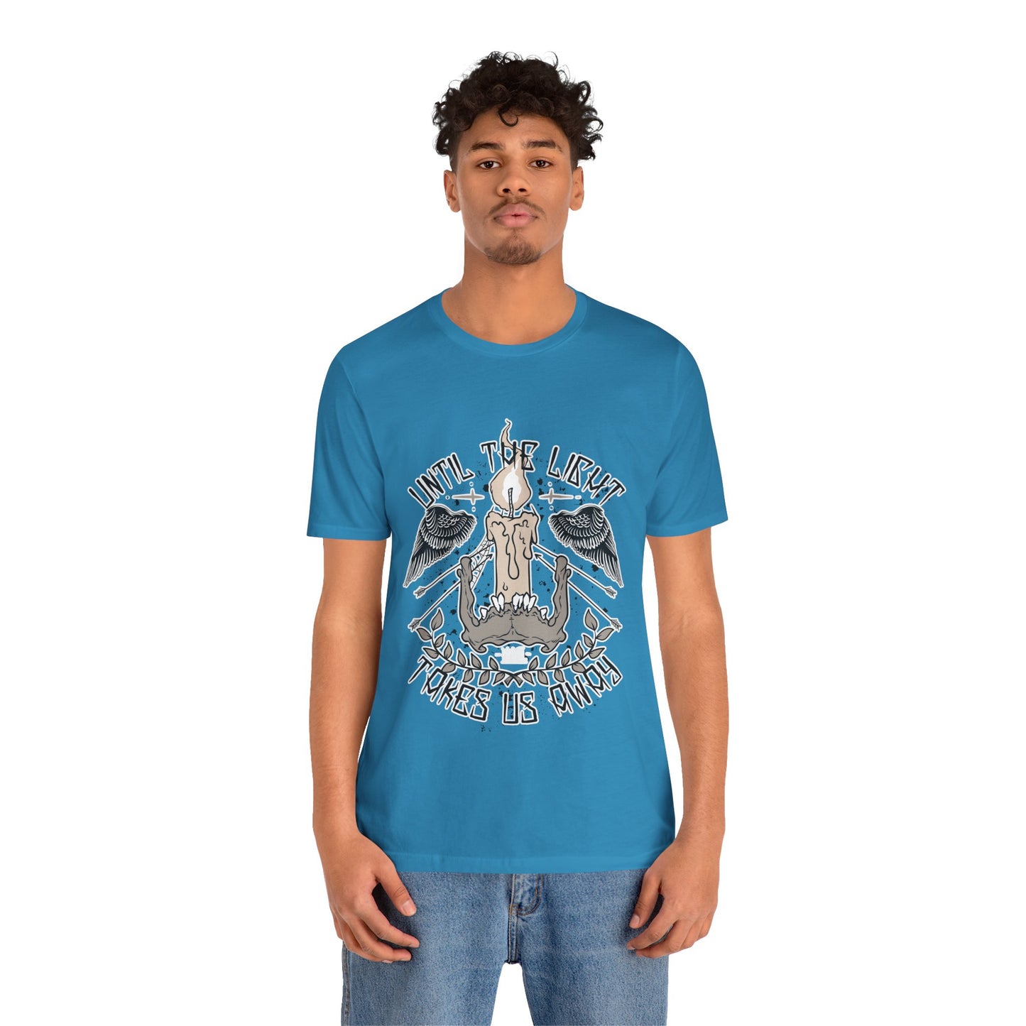 Until the Light Takes us Away T-shirt, Inspirational T-shirt, Skull Shirt, Heavy Metal Rock Shirt, Wings T-Shirt, Rockers T-shirt
