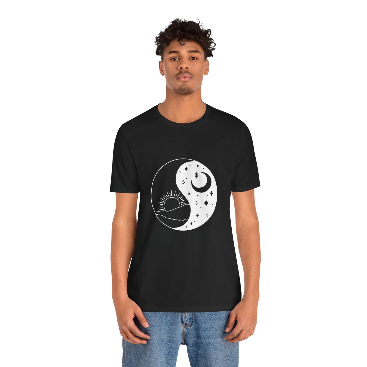 Ying Yang T-shirt, Sun and Moon Shirt, Mystical Shirt, Boho T-shirt, Mystics Shirt, Bohemian T-shirt, Gift Shirt for Her