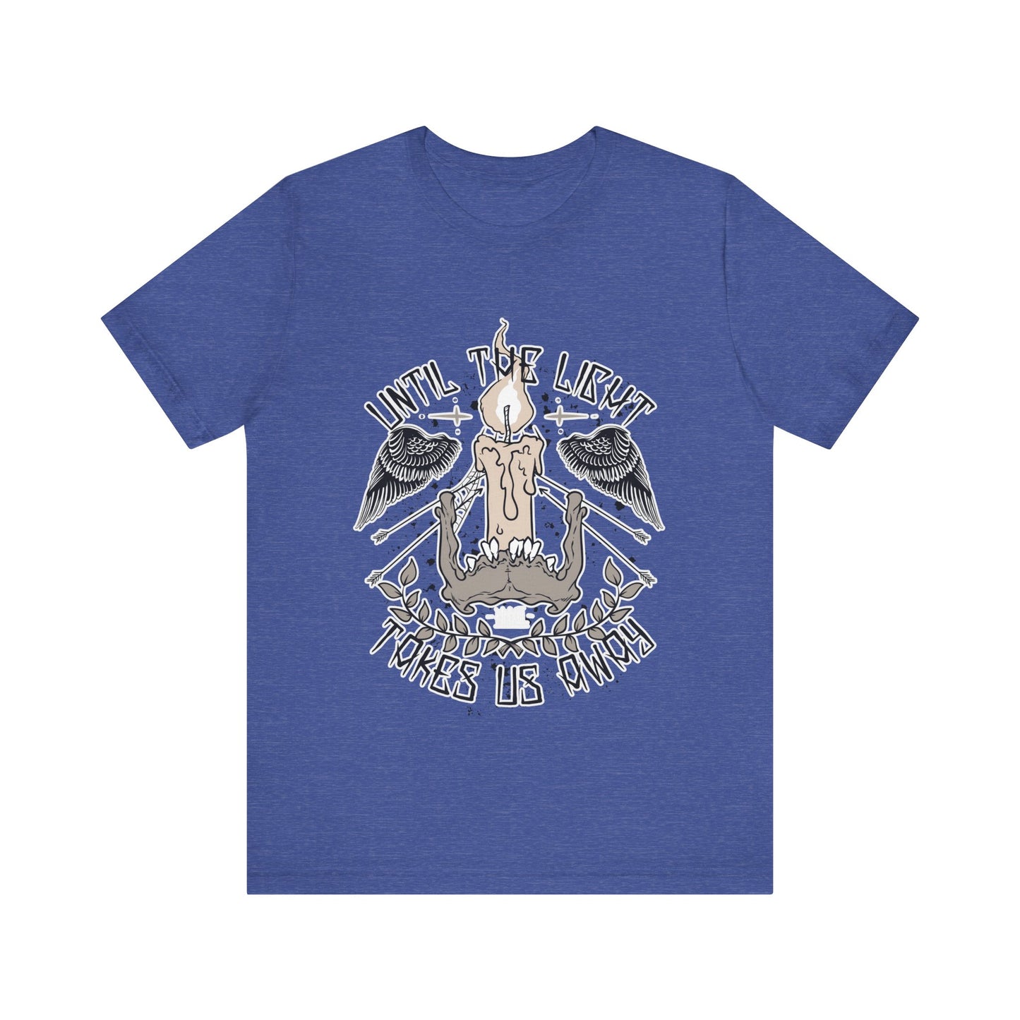 Until the Light Takes us Away T-shirt, Inspirational T-shirt, Skull Shirt, Heavy Metal Rock Shirt, Wings T-Shirt, Rockers T-shirt