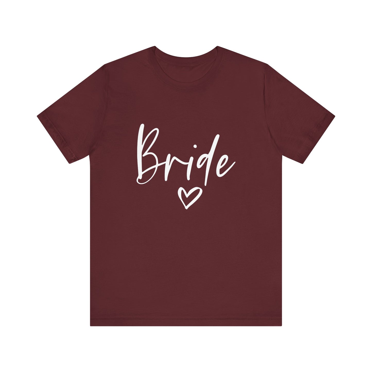 Bride T-shirt, Wedding Shirt, Bride Tee, Bridal Shower, Heart T-shirt, Bachelorette Party Shirt, Hen Night Top, Gift Shirt for Bride