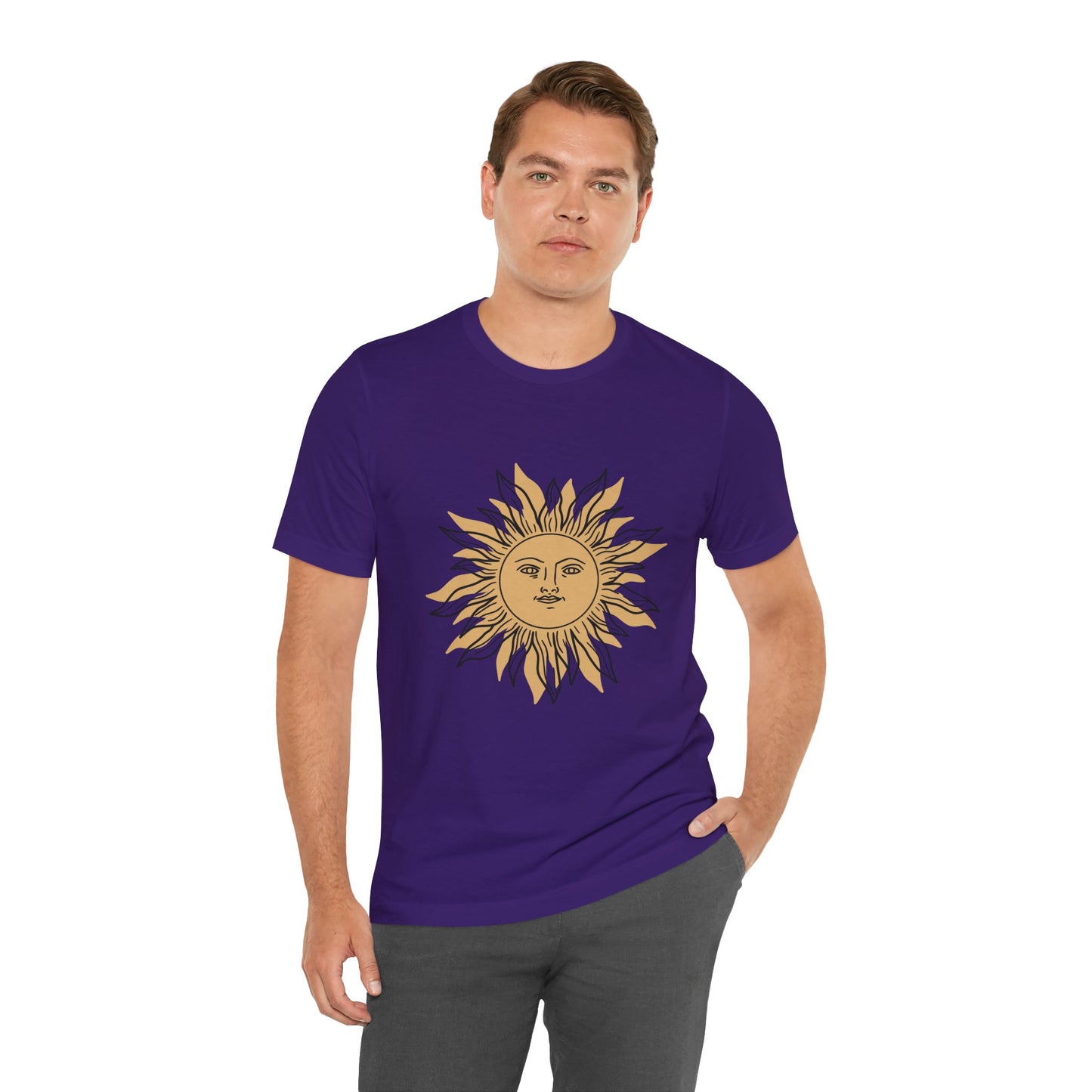 Sun Face T-shirt, Mystical Shirt, Boho T-shirt, Solar T-shirt, Moon and Stars T-Shirt, Bohemian T-shirt, Astrologic Shirt, Gift for Her