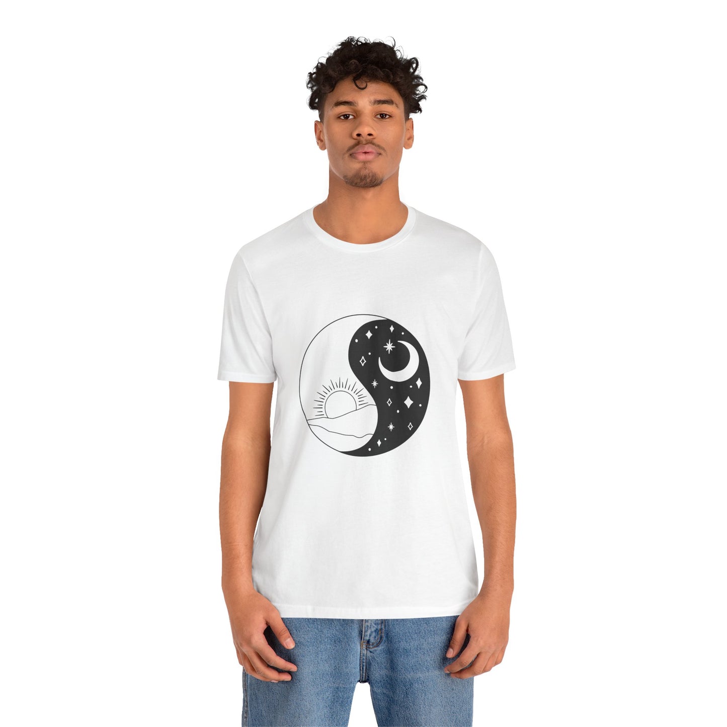 Ying Yang T-shirt, Sun and Moon Shirt, Mystical Shirt, Boho T-shirt, Mystics Shirt, Bohemian T-shirt, Gift Shirt for Her