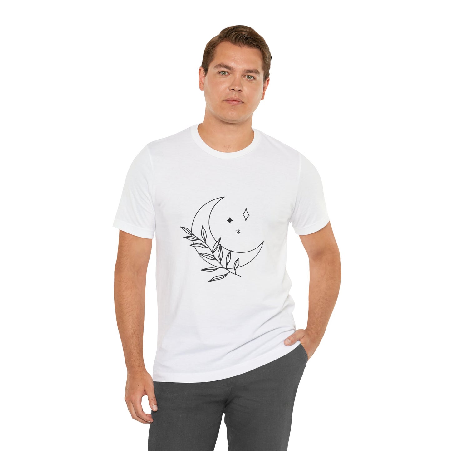 Moon Branch T-shirt, Mystical Shirt, Mystic Tee, Boho T-shirt, Bohemian T-shirt, Moon and Stars T-Shirt, Gift for Her