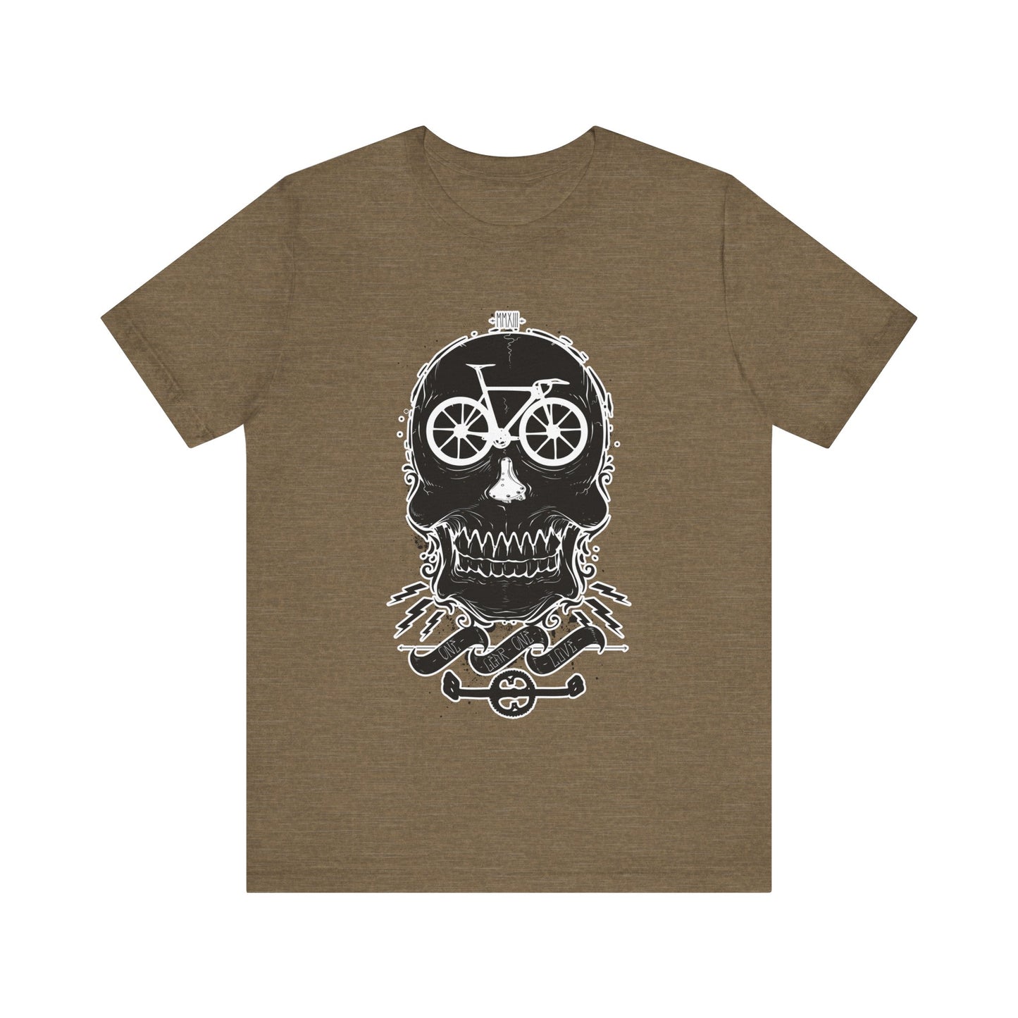 Bicycle Love T-shirt, Skull T-shirt, Shirt with Skull, Skull Head T-shirt, T-shirt with Bicycle, Horror Shirt, Humor T-Shirt