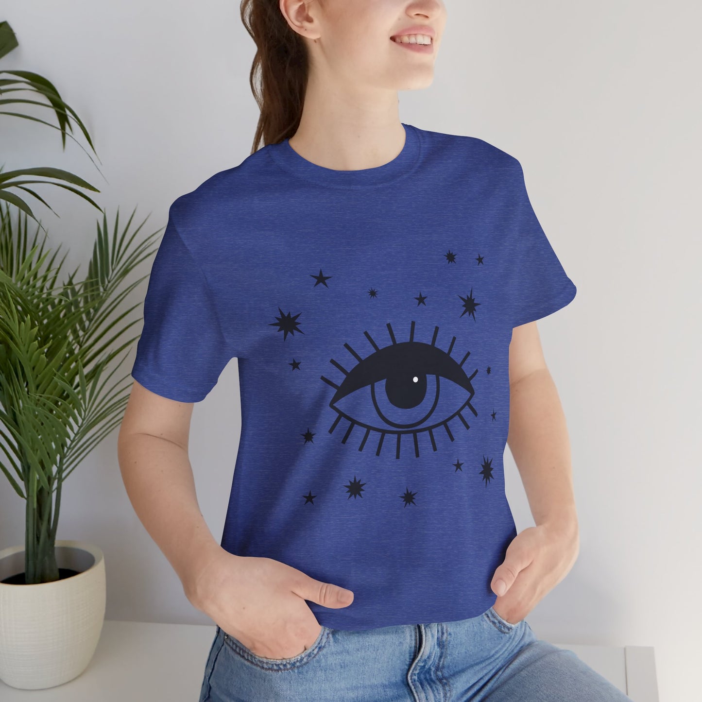 Mystical Shirt, Third Eye T-shirt, Boho T-shirt, Stars T-Shirt, Bohemian T-shirt, Astrologic Shirt, Gift for Her