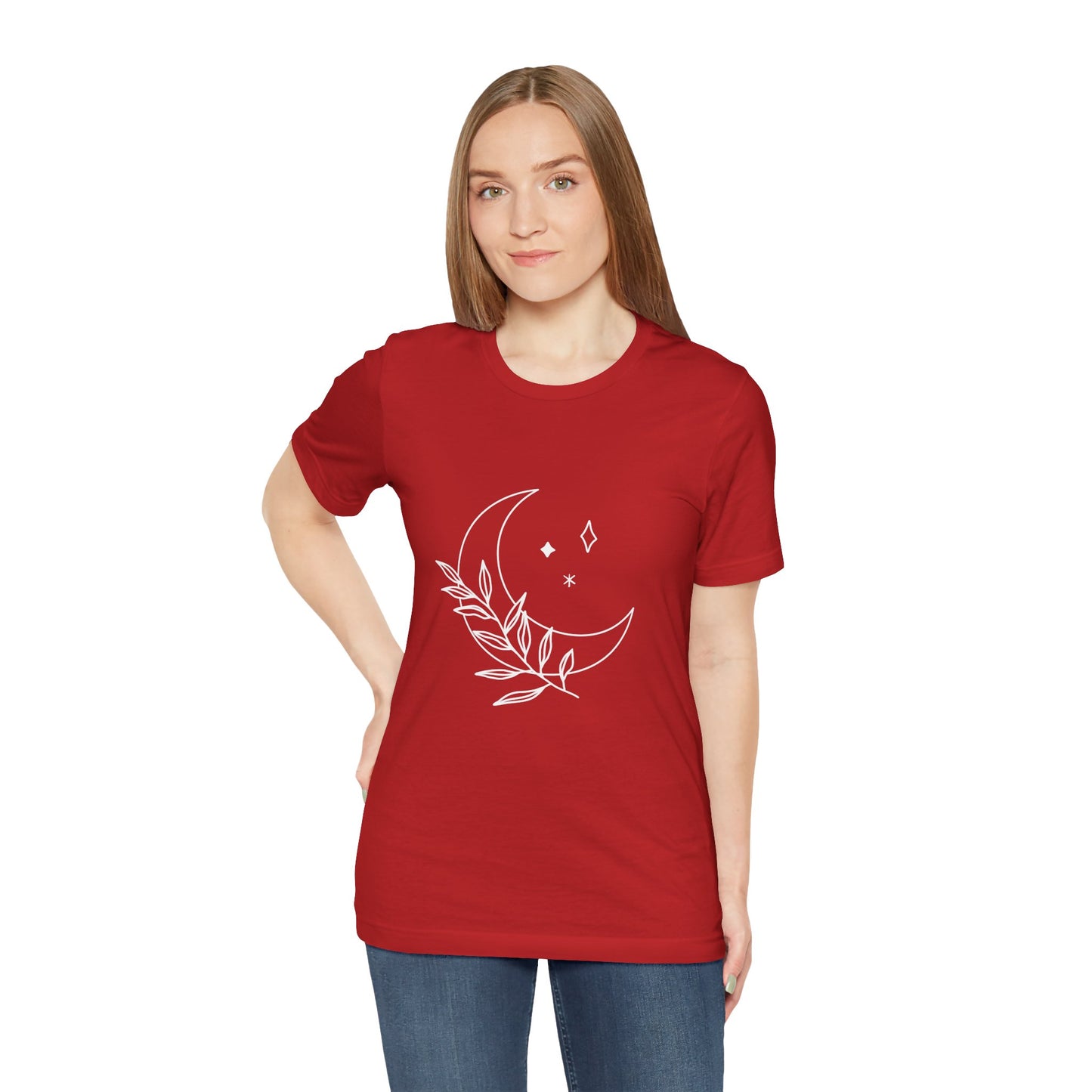 Moon Branch T-shirt, Mystical Shirt, Mystic Tee, Boho T-shirt, Bohemian T-shirt, Moon and Stars T-Shirt, Gift for Her
