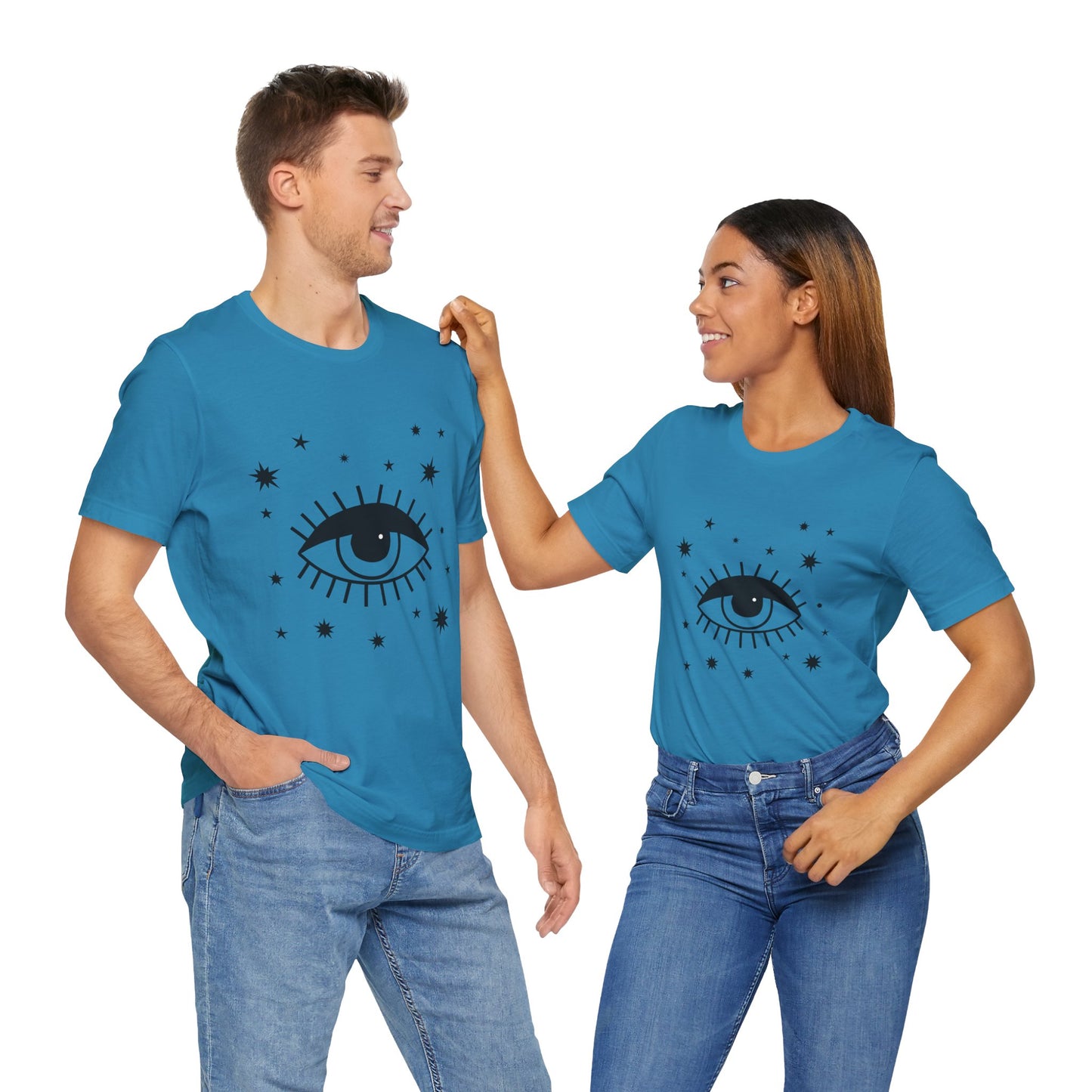 Mystical Shirt, Third Eye T-shirt, Boho T-shirt, Stars T-Shirt, Bohemian T-shirt, Astrologic Shirt, Gift for Her