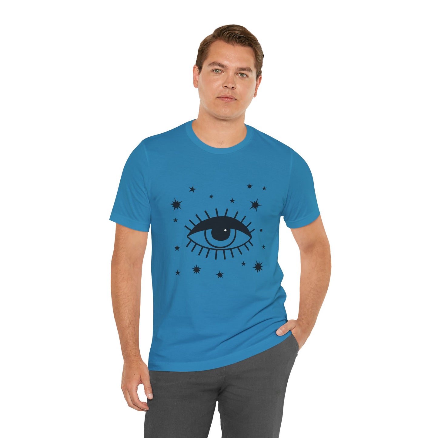 Mystical Shirt, Third Eye T-shirt, Boho T-shirt, Stars T-Shirt, Bohemian T-shirt, Astrologic Shirt, Gift for Her