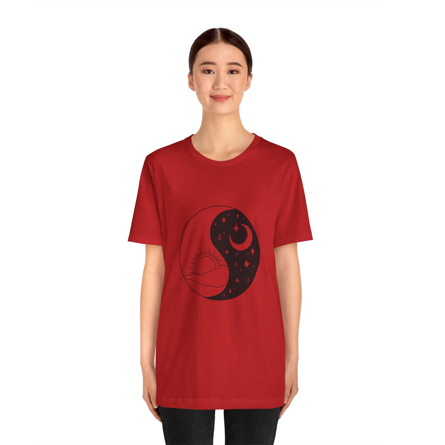 Ying Yang T-shirt, Sun and Moon Shirt, Mystical Shirt, Boho T-shirt, Mystics Shirt, Bohemian T-shirt, Gift Shirt for Her
