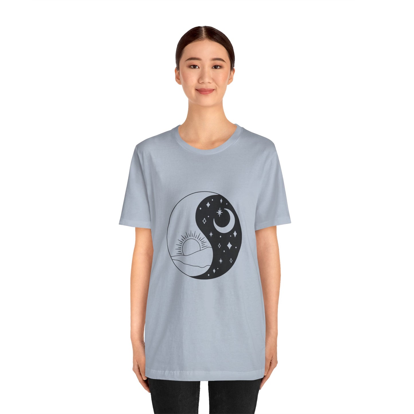 Ying Yang T-shirt, Sun and Moon Shirt, Mystical Shirt, Boho T-shirt, Mystics Shirt, Bohemian T-shirt, Gift Shirt for Her