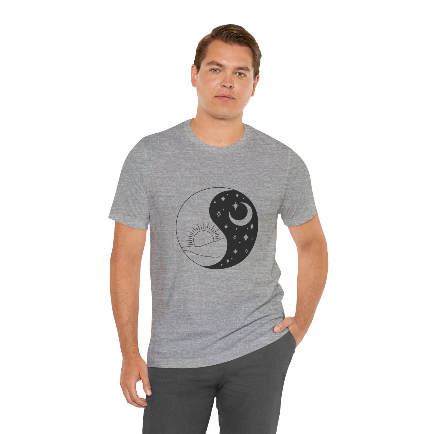Ying Yang T-shirt, Sun and Moon Shirt, Mystical Shirt, Boho T-shirt, Mystics Shirt, Bohemian T-shirt, Gift Shirt for Her