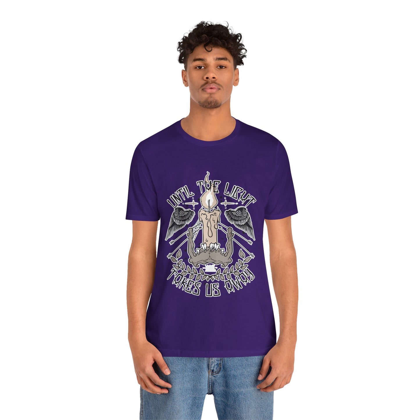 Until the Light Takes us Away T-shirt, Inspirational T-shirt, Skull Shirt, Heavy Metal Rock Shirt, Wings T-Shirt, Rockers T-shirt