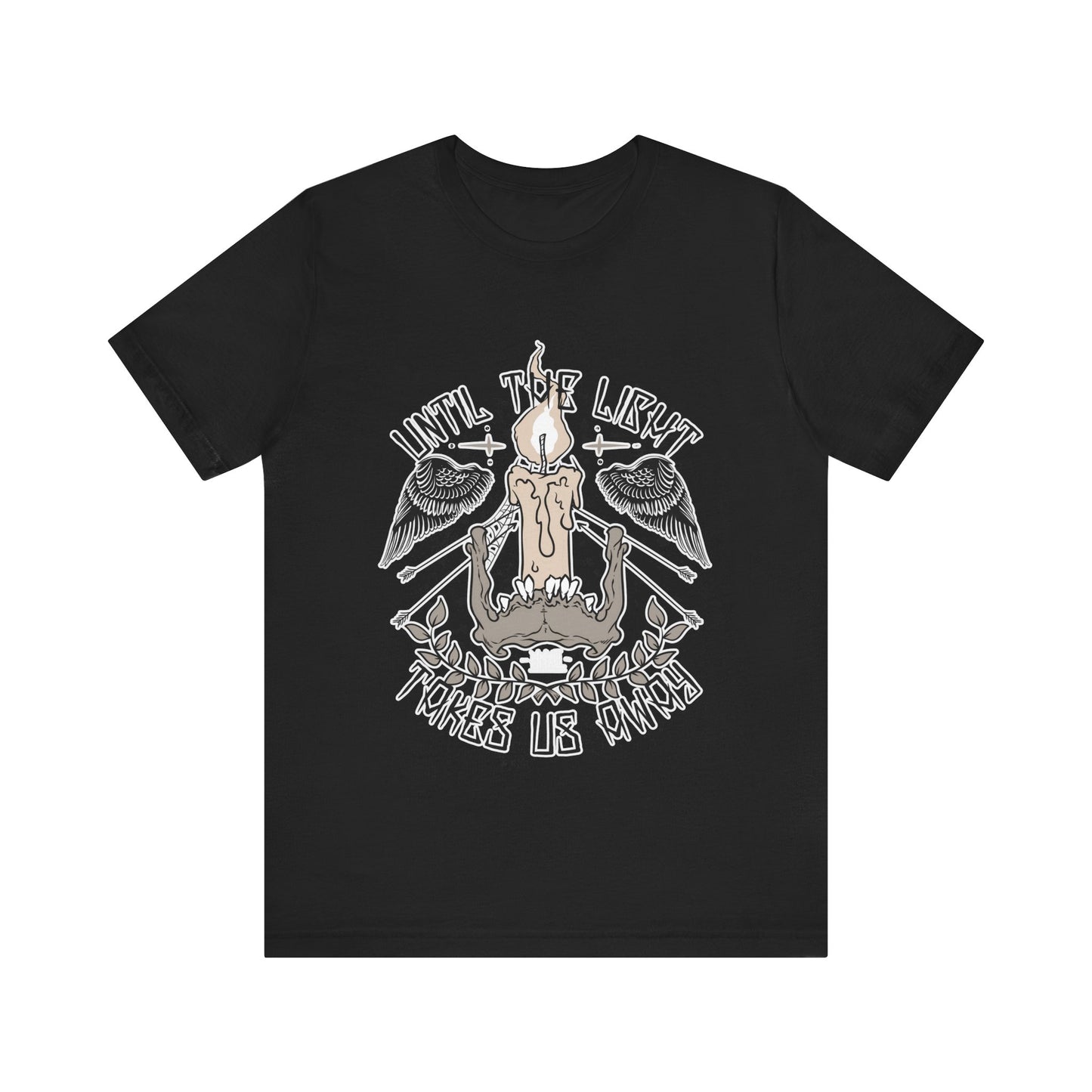 Until the Light Takes us Away T-shirt, Inspirational T-shirt, Skull Shirt, Heavy Metal Rock Shirt, Wings T-Shirt, Rockers T-shirt