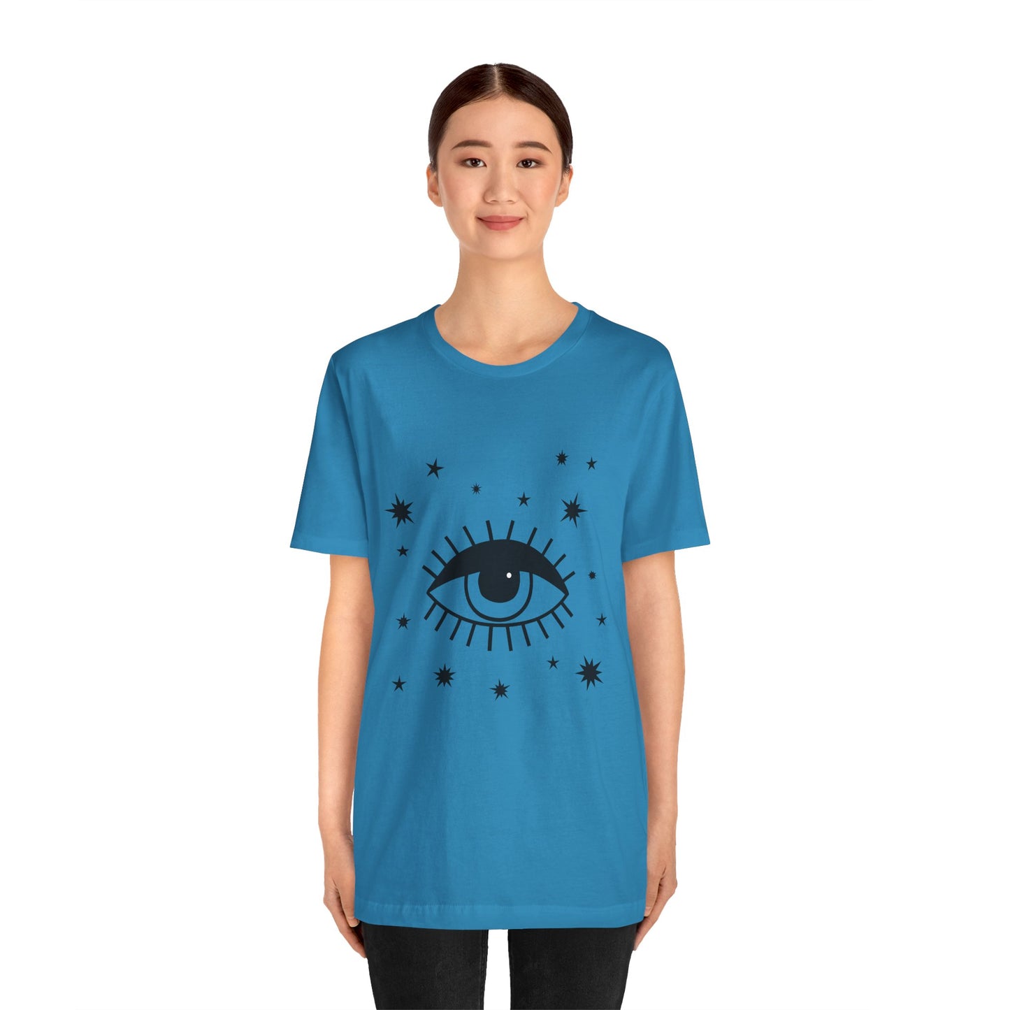 Mystical Shirt, Third Eye T-shirt, Boho T-shirt, Stars T-Shirt, Bohemian T-shirt, Astrologic Shirt, Gift for Her