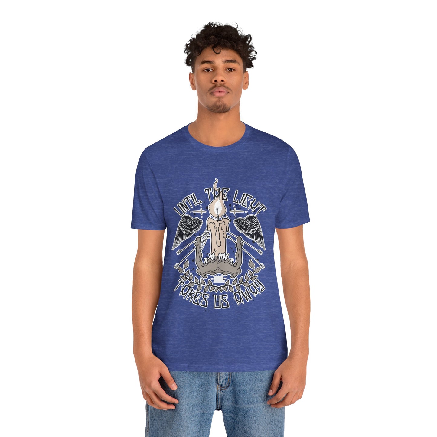 Until the Light Takes us Away T-shirt, Inspirational T-shirt, Skull Shirt, Heavy Metal Rock Shirt, Wings T-Shirt, Rockers T-shirt