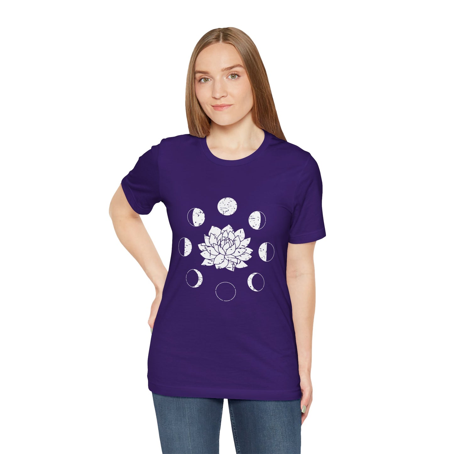 Lotus Moon Phase T-shirt, Boho T-shirt, Grunge Shirt, Inspirational T-shirt, Bohemian T-shirt, Moon and Stars T-Shirt, Gift for Her