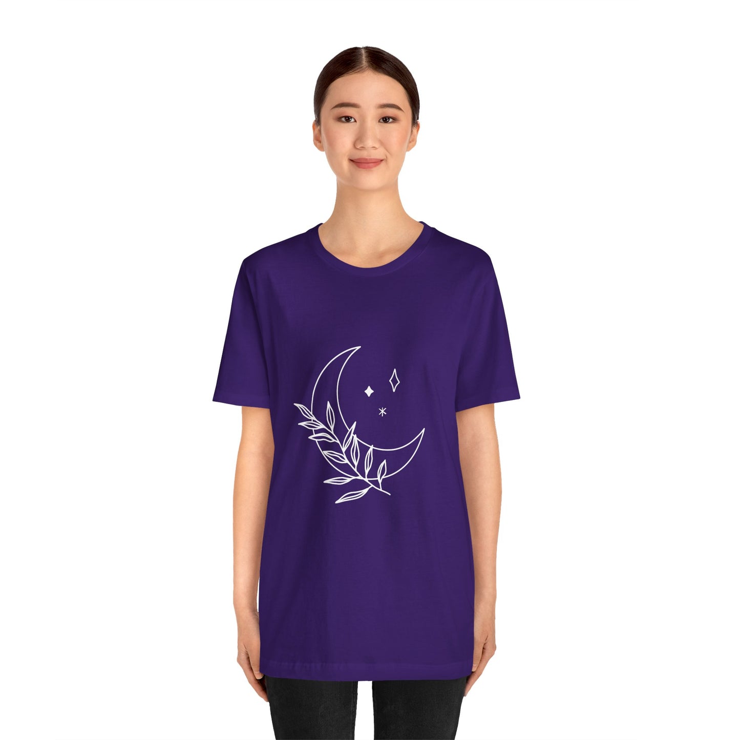 Moon Branch T-shirt, Mystical Shirt, Mystic Tee, Boho T-shirt, Bohemian T-shirt, Moon and Stars T-Shirt, Gift for Her