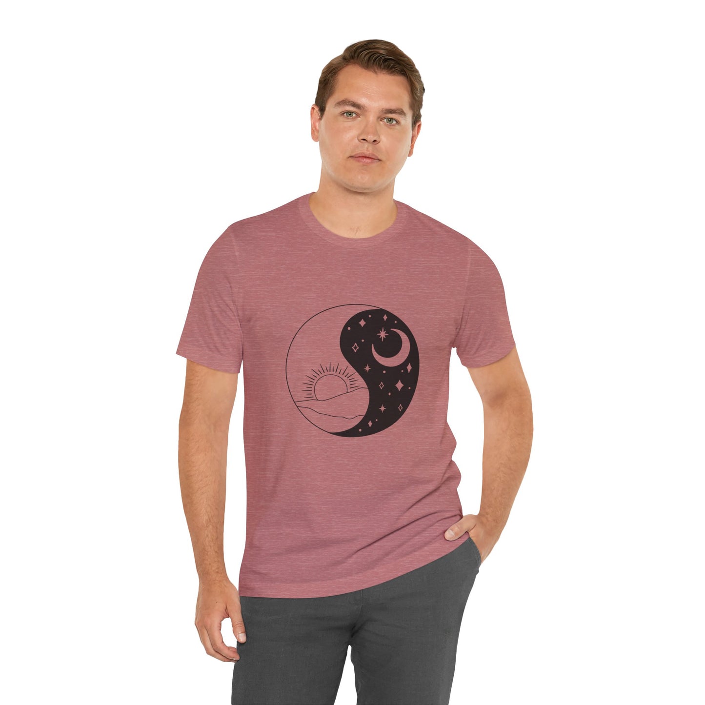 Ying Yang T-shirt, Sun and Moon Shirt, Mystical Shirt, Boho T-shirt, Mystics Shirt, Bohemian T-shirt, Gift Shirt for Her