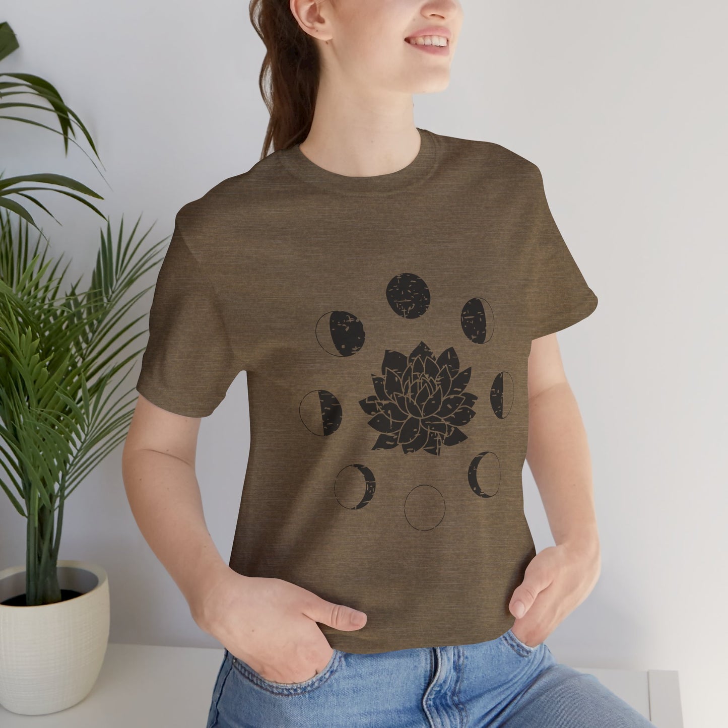Lotus Moon Phase T-shirt, Boho T-shirt, Grunge Shirt, Inspirational T-shirt, Bohemian T-shirt, Moon and Stars T-Shirt, Gift for Her