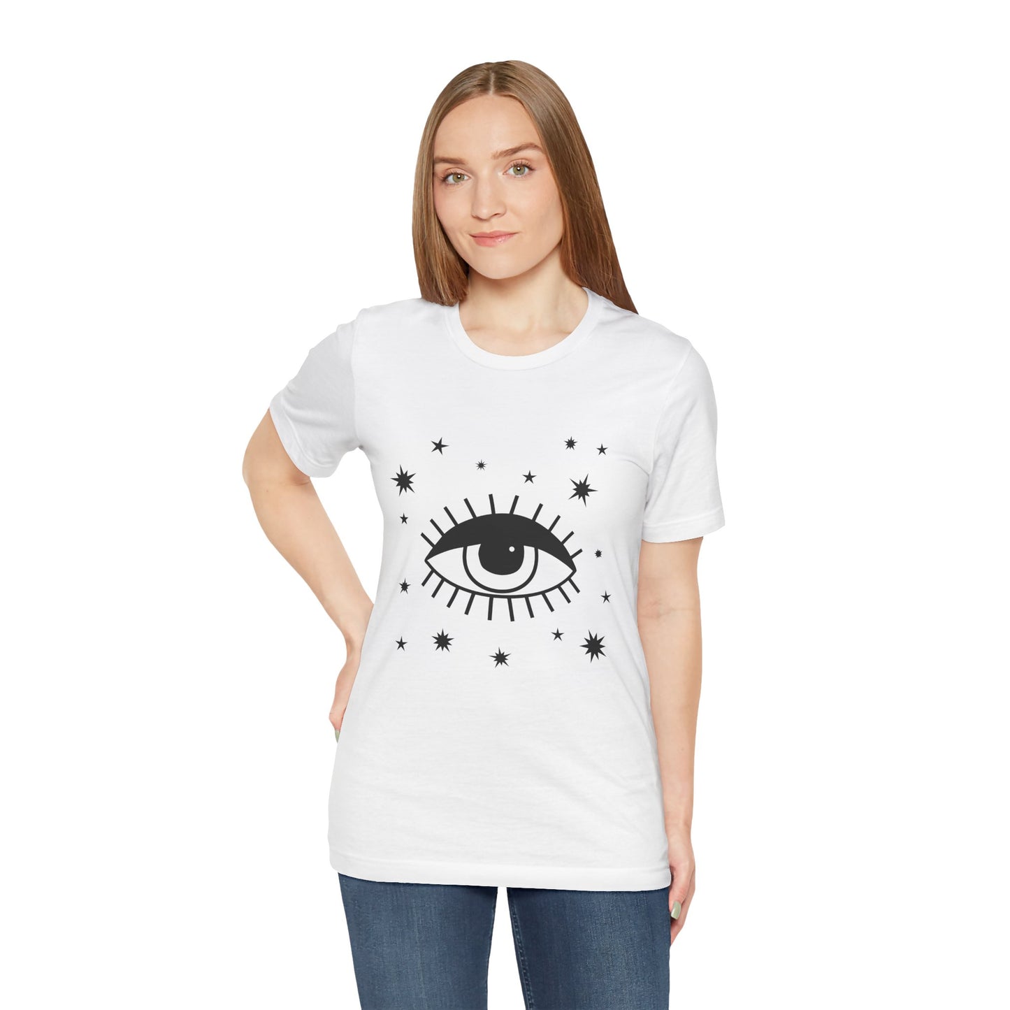 Mystical Shirt, Third Eye T-shirt, Boho T-shirt, Stars T-Shirt, Bohemian T-shirt, Astrologic Shirt, Gift for Her