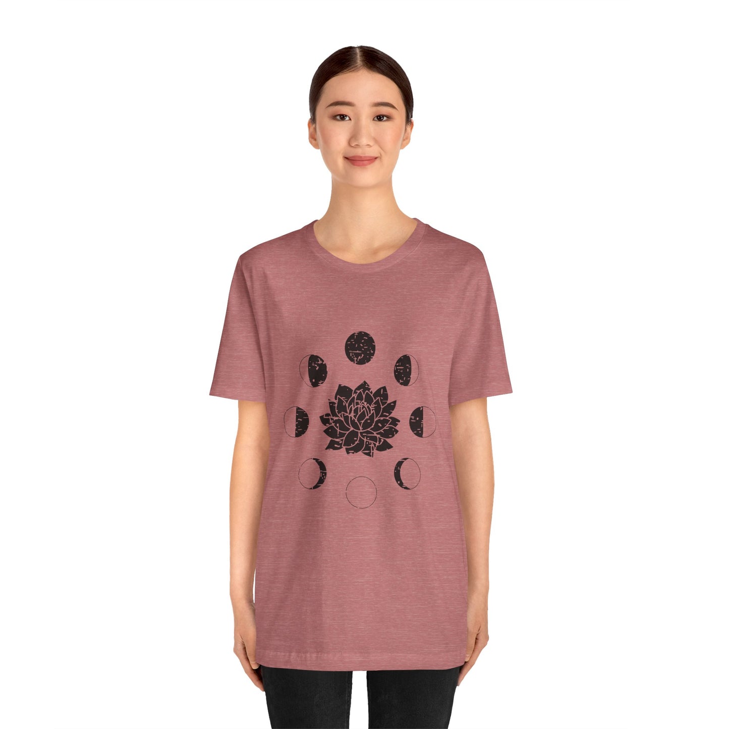 Lotus Moon Phase T-shirt, Boho T-shirt, Grunge Shirt, Inspirational T-shirt, Bohemian T-shirt, Moon and Stars T-Shirt, Gift for Her