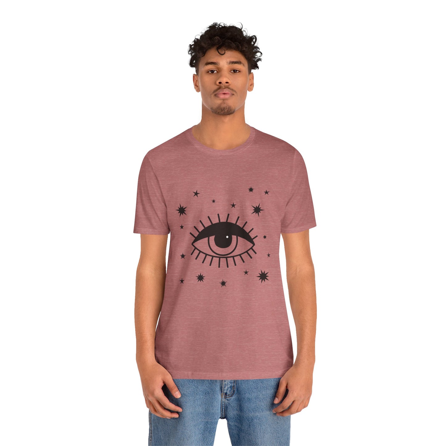 Mystical Shirt, Third Eye T-shirt, Boho T-shirt, Stars T-Shirt, Bohemian T-shirt, Astrologic Shirt, Gift for Her