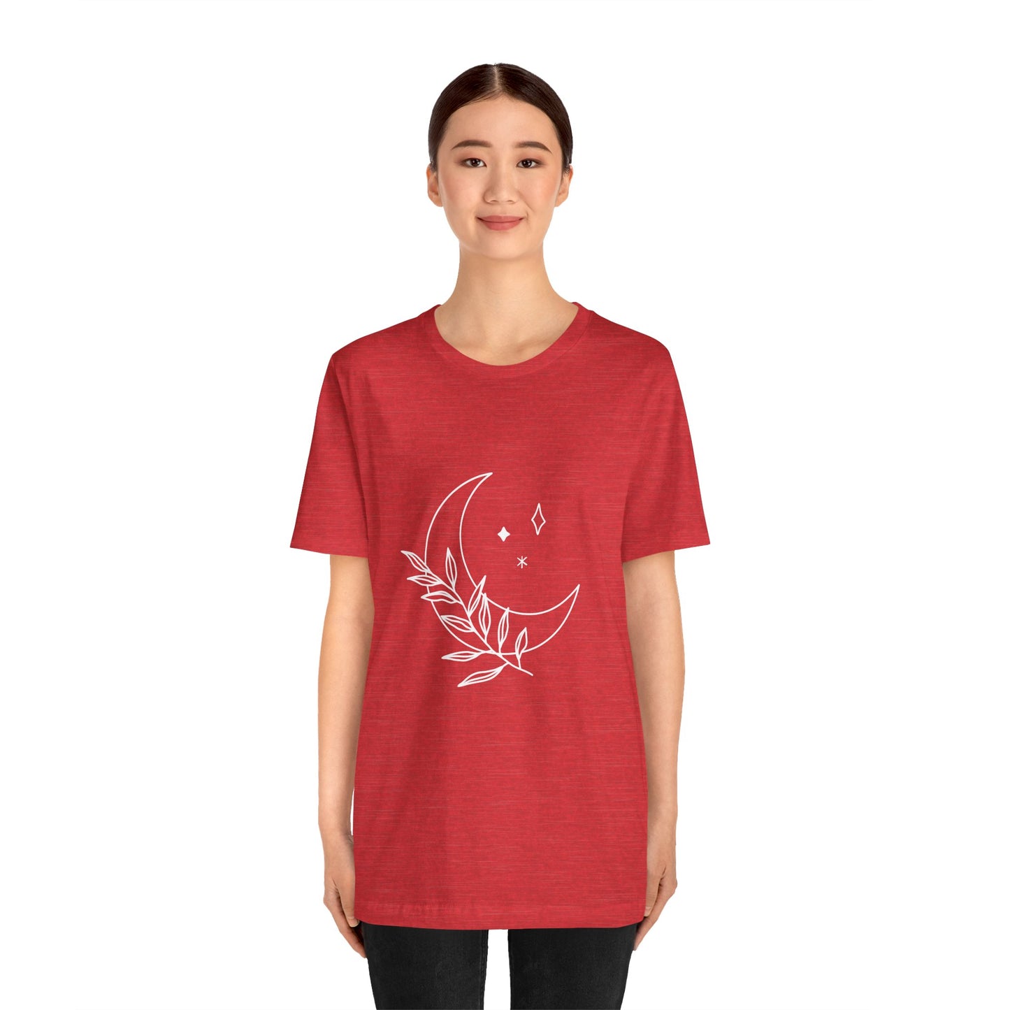 Moon Branch T-shirt, Mystical Shirt, Mystic Tee, Boho T-shirt, Bohemian T-shirt, Moon and Stars T-Shirt, Gift for Her