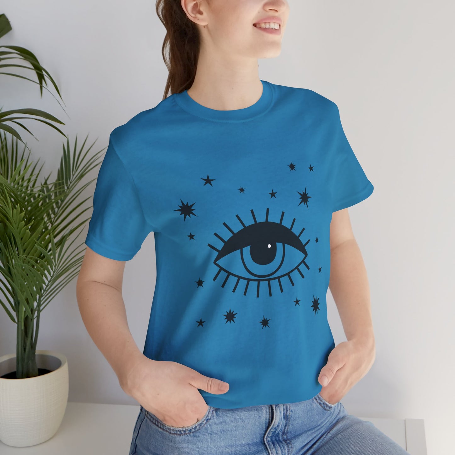 Mystical Shirt, Third Eye T-shirt, Boho T-shirt, Stars T-Shirt, Bohemian T-shirt, Astrologic Shirt, Gift for Her