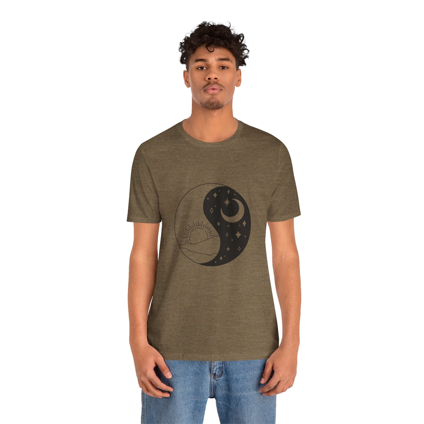 Ying Yang T-shirt, Sun and Moon Shirt, Mystical Shirt, Boho T-shirt, Mystics Shirt, Bohemian T-shirt, Gift Shirt for Her