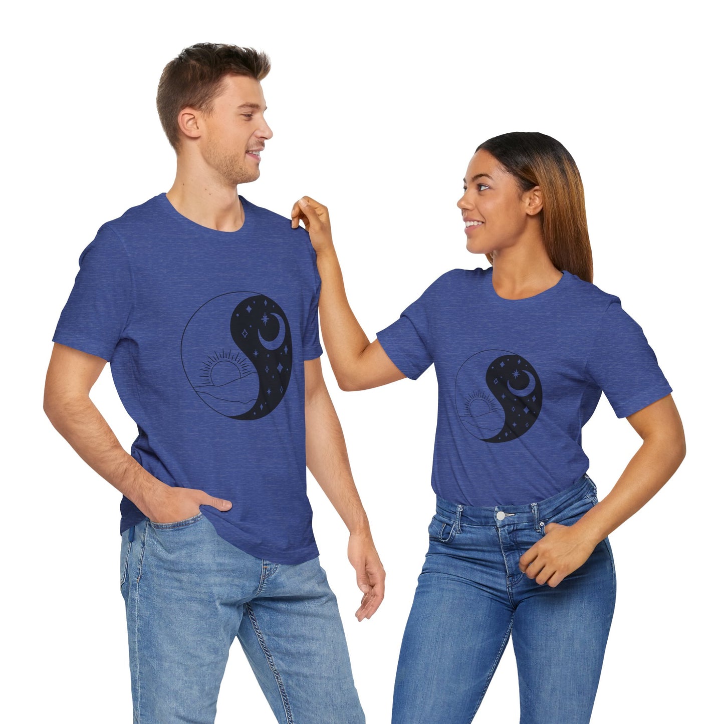 Ying Yang T-shirt, Sun and Moon Shirt, Mystical Shirt, Boho T-shirt, Mystics Shirt, Bohemian T-shirt, Gift Shirt for Her