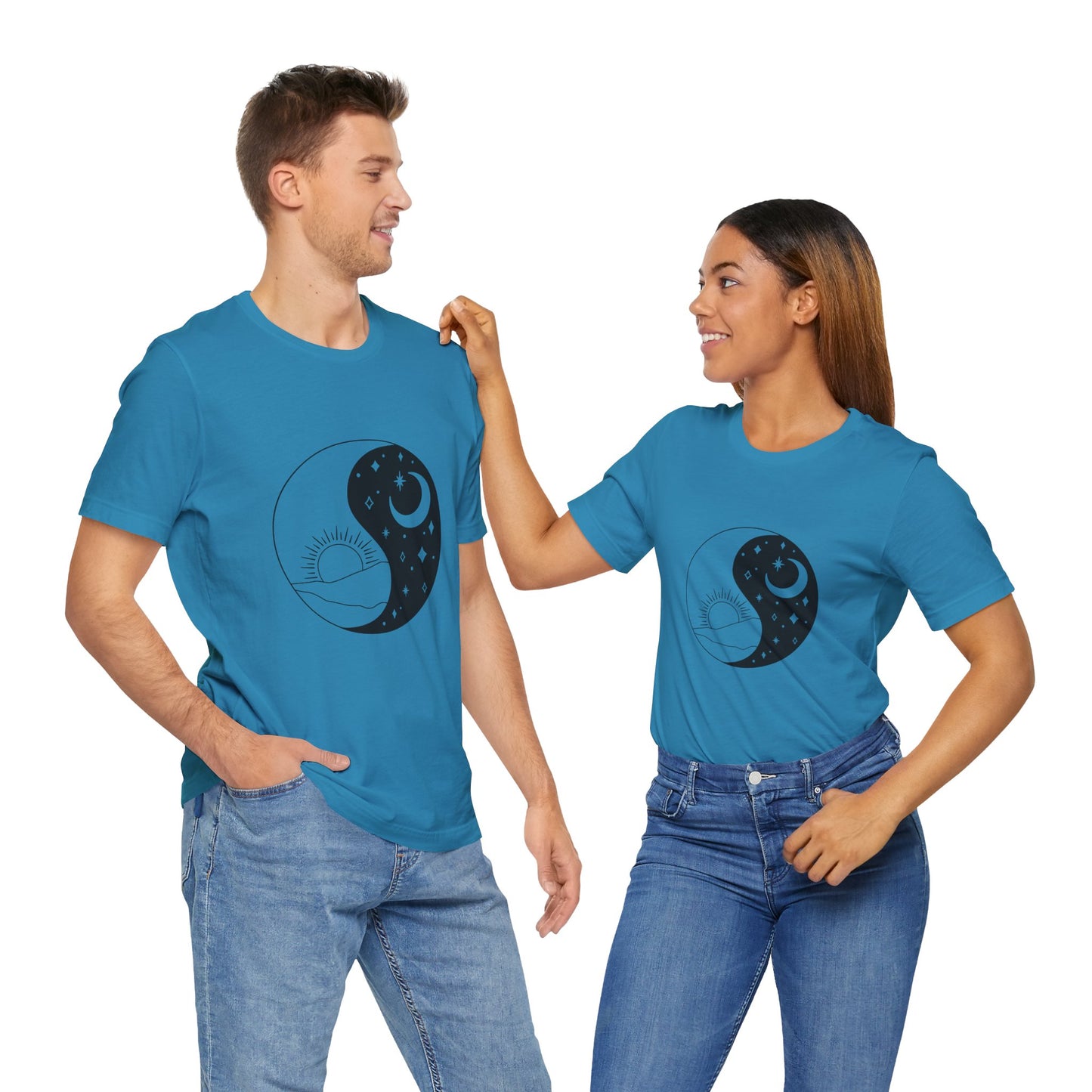 Ying Yang T-shirt, Sun and Moon Shirt, Mystical Shirt, Boho T-shirt, Mystics Shirt, Bohemian T-shirt, Gift Shirt for Her
