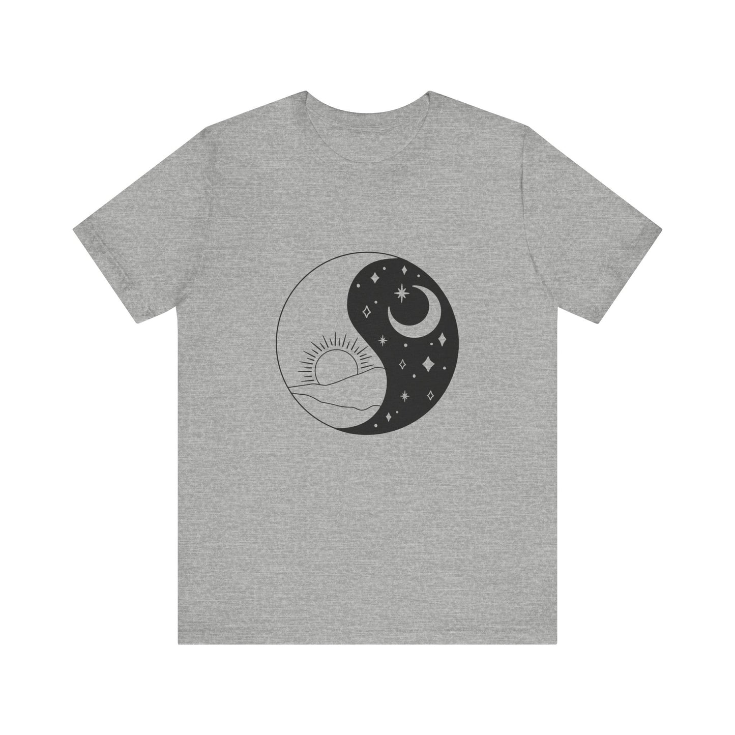 Ying Yang T-shirt, Sun and Moon Shirt, Mystical Shirt, Boho T-shirt, Mystics Shirt, Bohemian T-shirt, Gift Shirt for Her