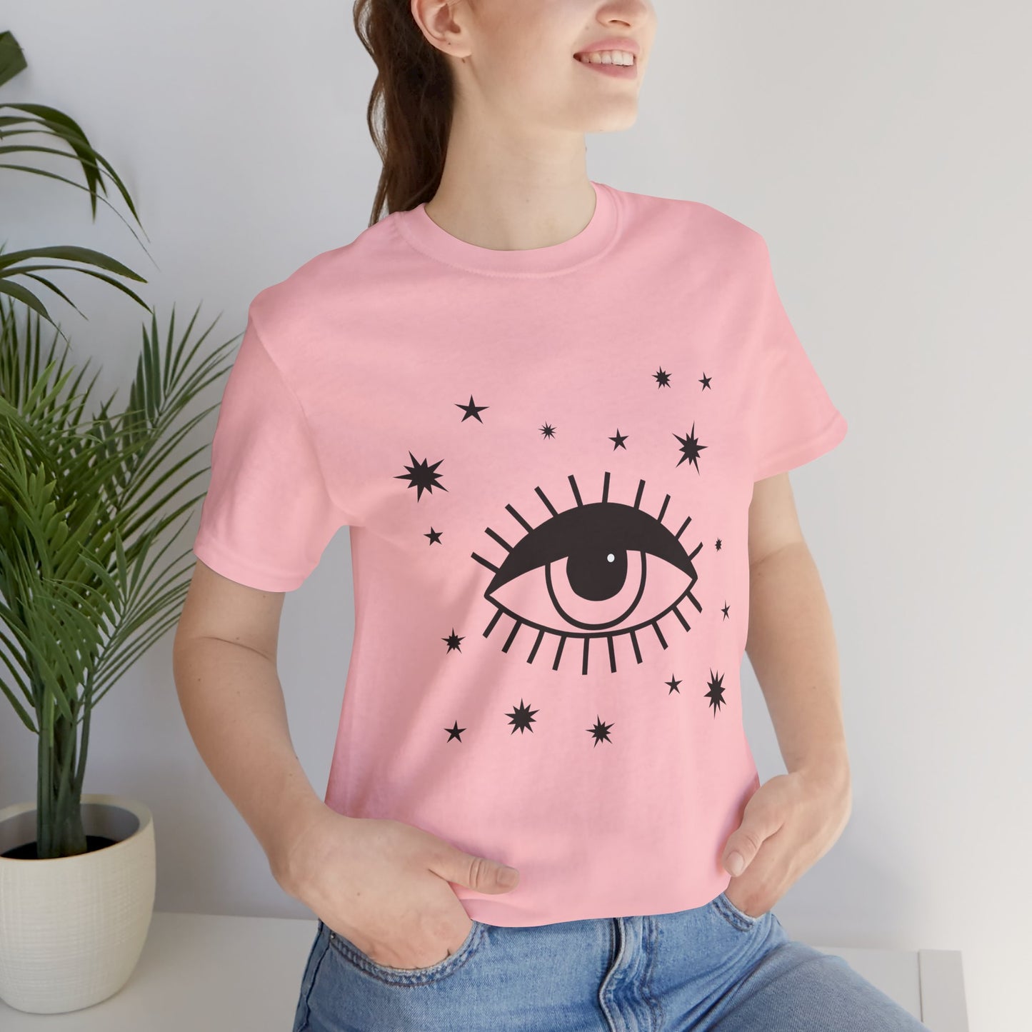 Mystical Shirt, Third Eye T-shirt, Boho T-shirt, Stars T-Shirt, Bohemian T-shirt, Astrologic Shirt, Gift for Her