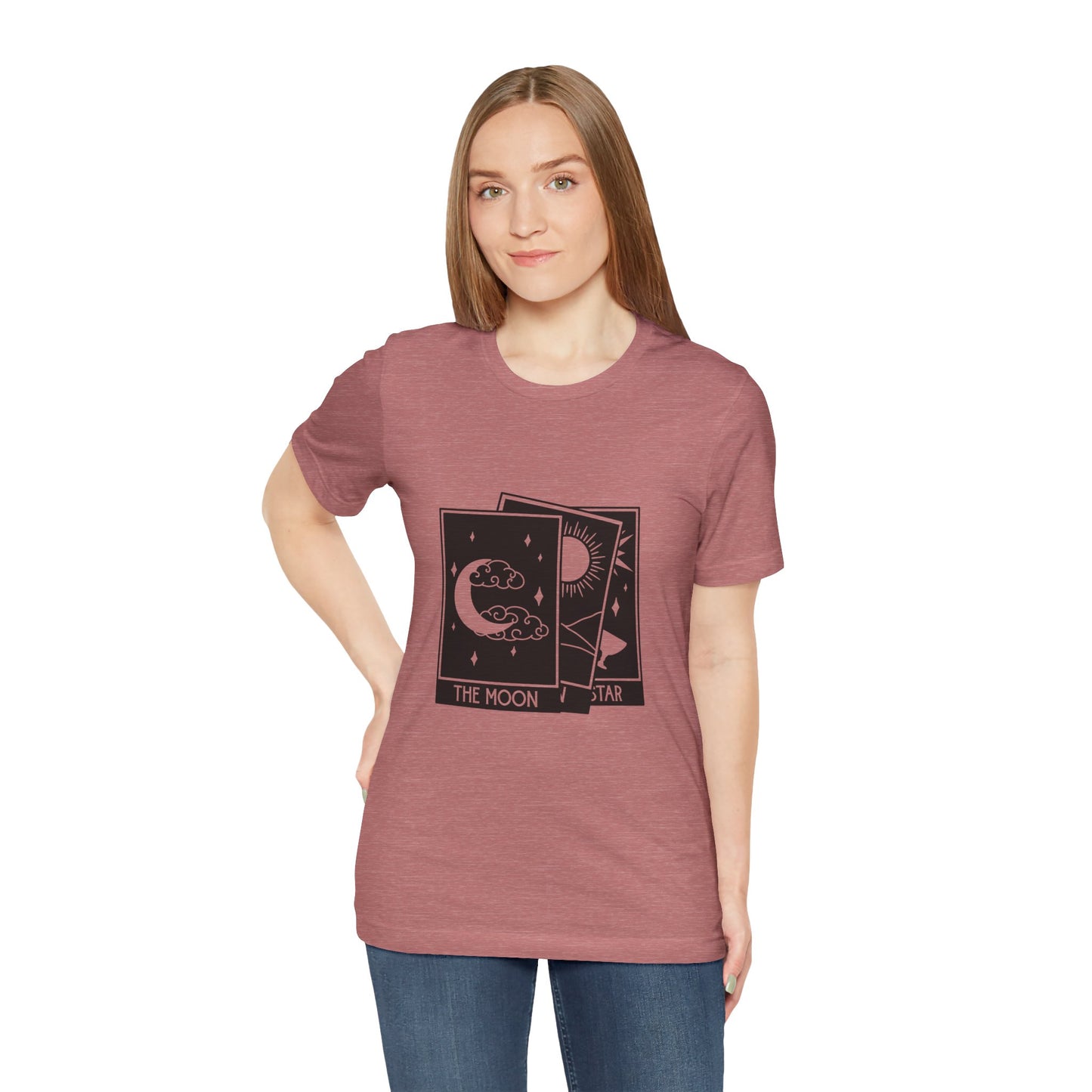 Tarot Stack T-shirt, Astrology Shirt, Mystical Shirt, Boho T-shirt, Moon Stars Sun T-Shirt, Mystic Shirt Gift for Her
