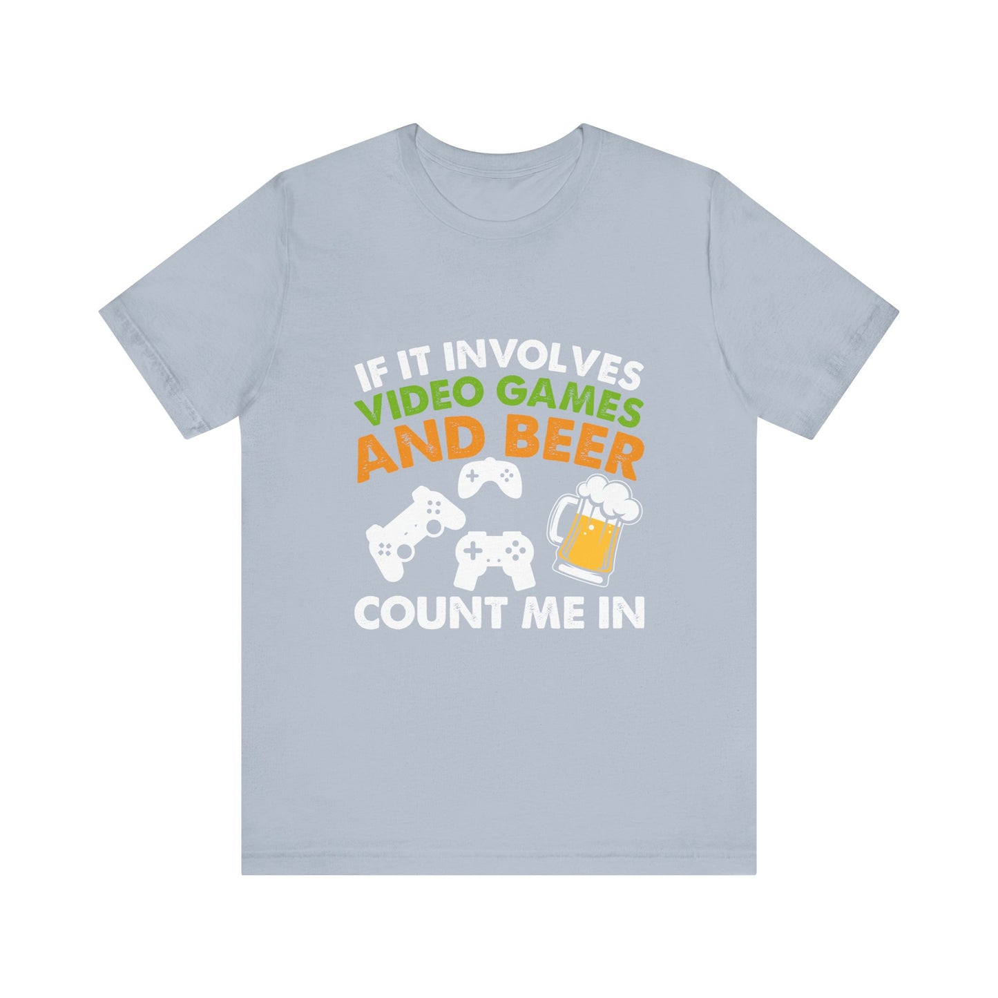Video Games T-shirt, Gaming Shirt, Video Games and Beer Shirt, T-shirt for Gamers, Funny Gamer Shirts, Gift for Him, Funny Gaming Tee