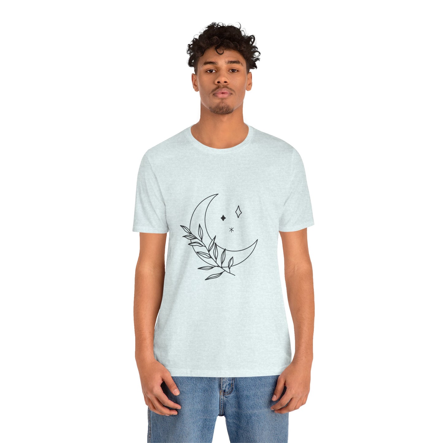 Moon Branch T-shirt, Mystical Shirt, Mystic Tee, Boho T-shirt, Bohemian T-shirt, Moon and Stars T-Shirt, Gift for Her