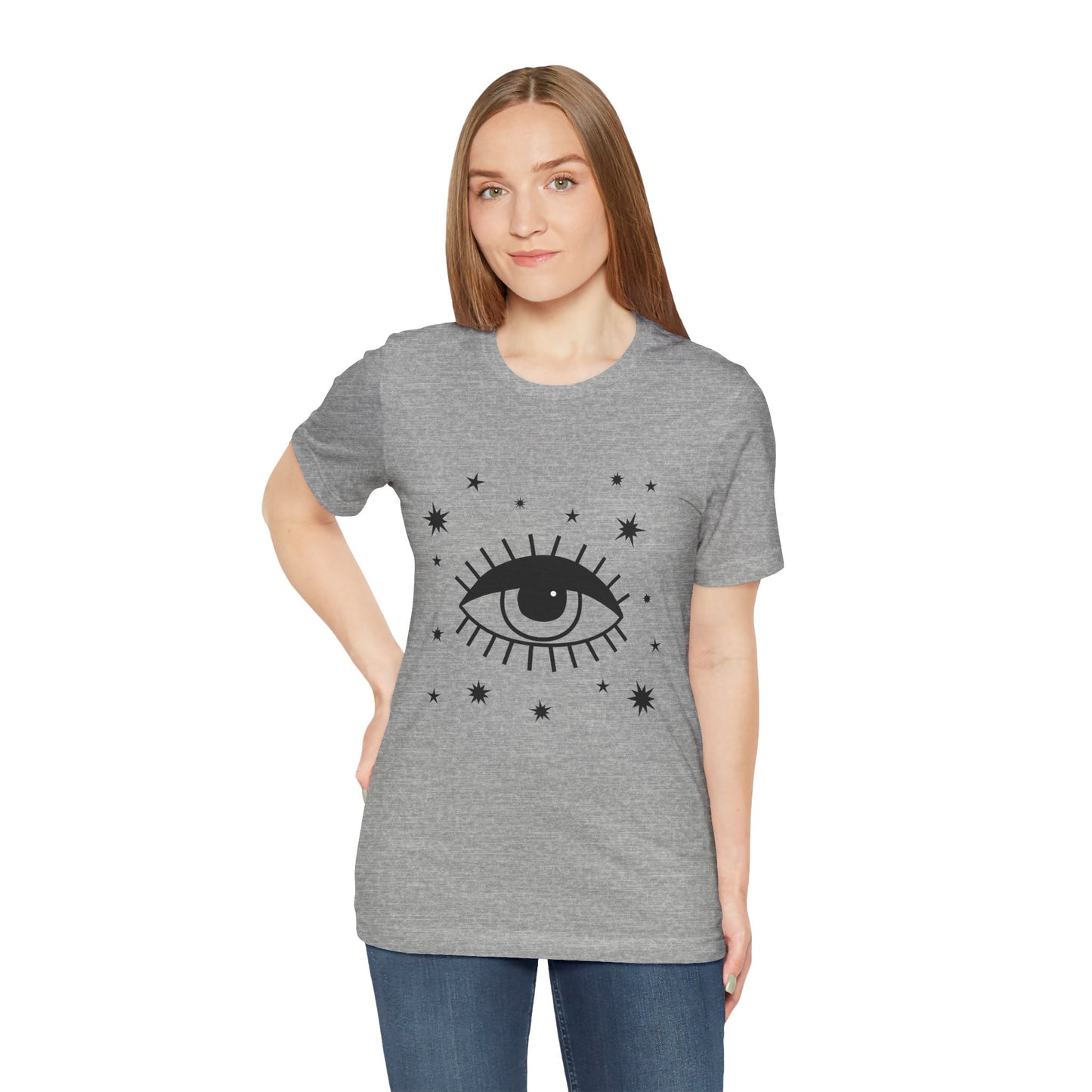 Mystical Shirt, Third Eye T-shirt, Boho T-shirt, Stars T-Shirt, Bohemian T-shirt, Astrologic Shirt, Gift for Her