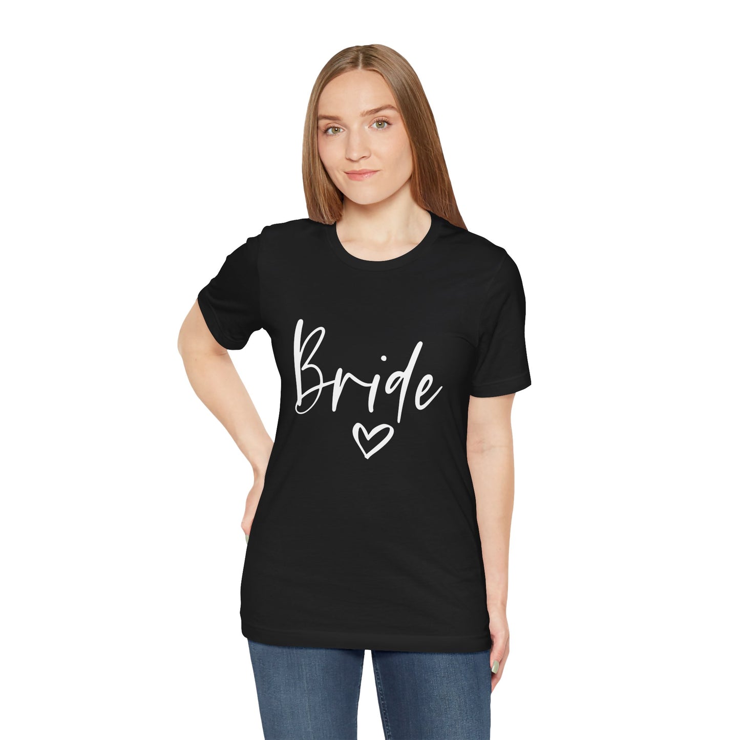 Bride T-shirt, Wedding Shirt, Bride Tee, Bridal Shower, Heart T-shirt, Bachelorette Party Shirt, Hen Night Top, Gift Shirt for Bride
