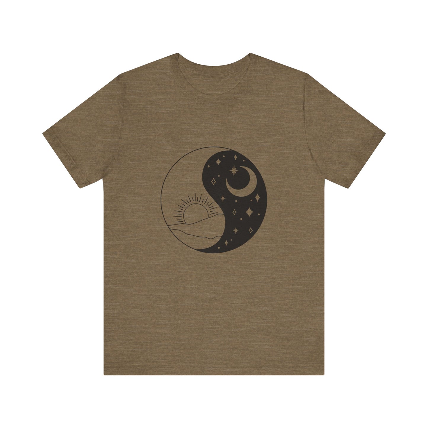 Ying Yang T-shirt, Sun and Moon Shirt, Mystical Shirt, Boho T-shirt, Mystics Shirt, Bohemian T-shirt, Gift Shirt for Her