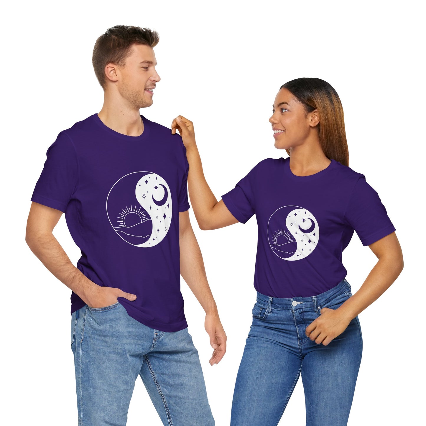 Ying Yang T-shirt, Sun and Moon Shirt, Mystical Shirt, Boho T-shirt, Mystics Shirt, Bohemian T-shirt, Gift Shirt for Her