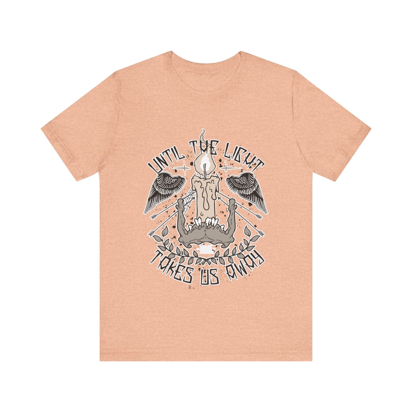 Until the Light Takes us Away T-shirt, Inspirational T-shirt, Skull Shirt, Heavy Metal Rock Shirt, Wings T-Shirt, Rockers T-shirt