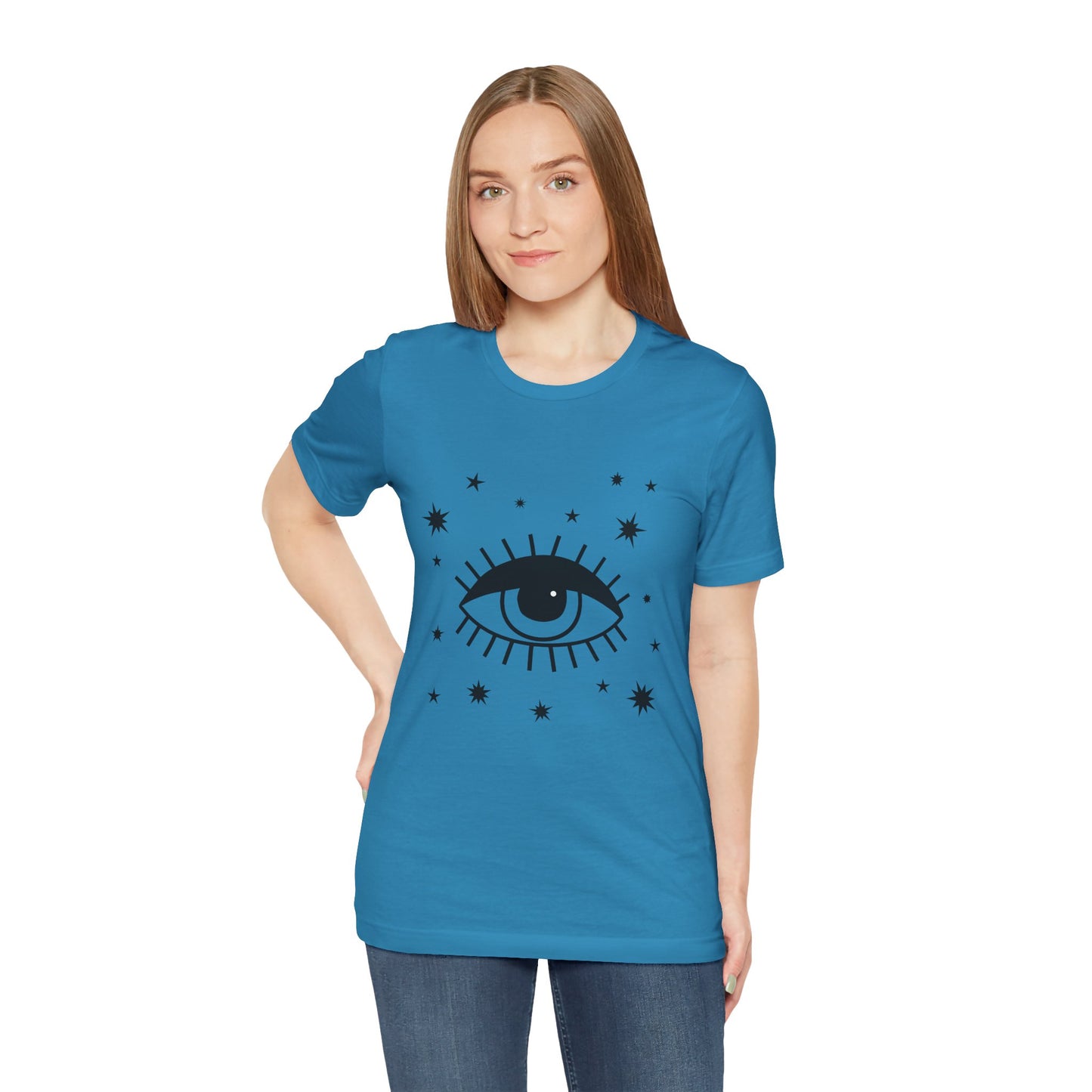 Mystical Shirt, Third Eye T-shirt, Boho T-shirt, Stars T-Shirt, Bohemian T-shirt, Astrologic Shirt, Gift for Her