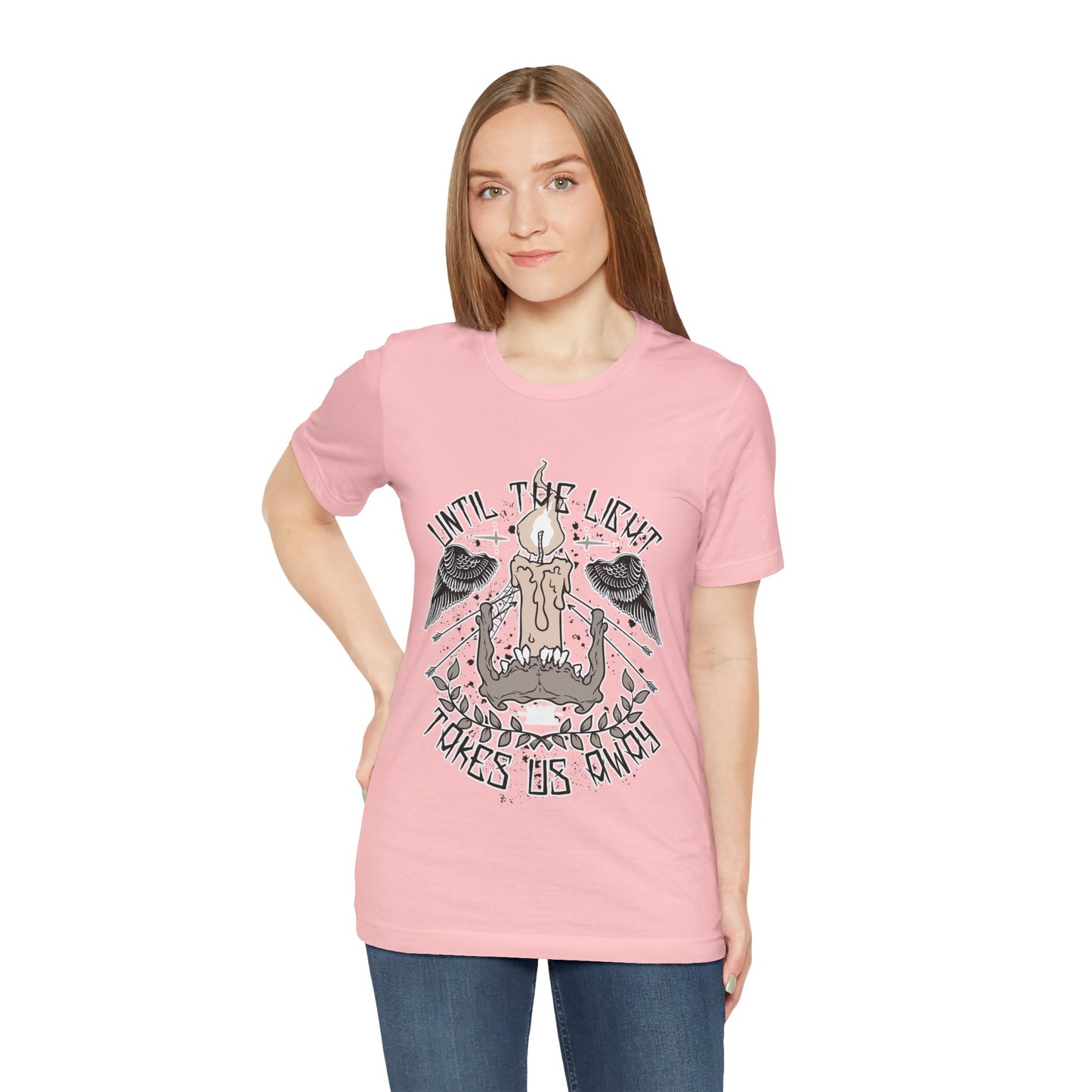 Until the Light Takes us Away T-shirt, Inspirational T-shirt, Skull Shirt, Heavy Metal Rock Shirt, Wings T-Shirt, Rockers T-shirt