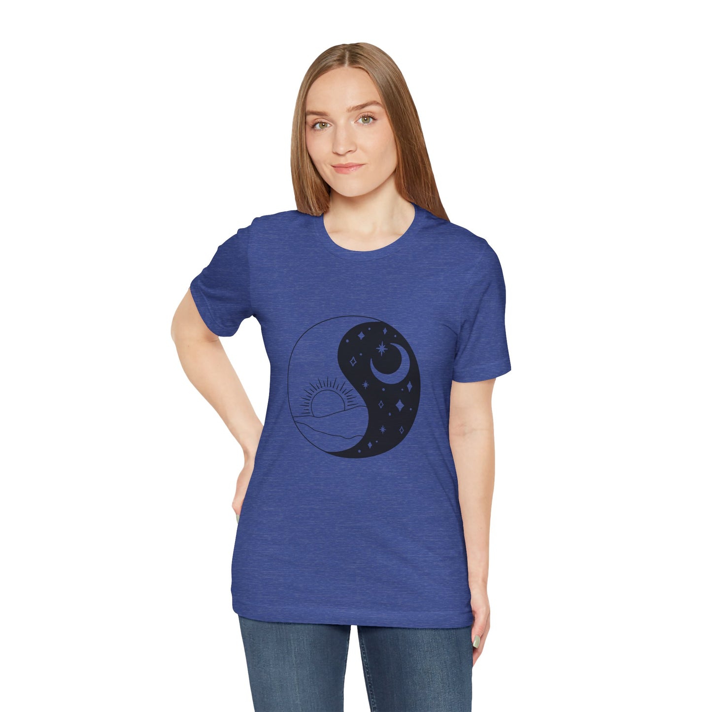 Ying Yang T-shirt, Sun and Moon Shirt, Mystical Shirt, Boho T-shirt, Mystics Shirt, Bohemian T-shirt, Gift Shirt for Her