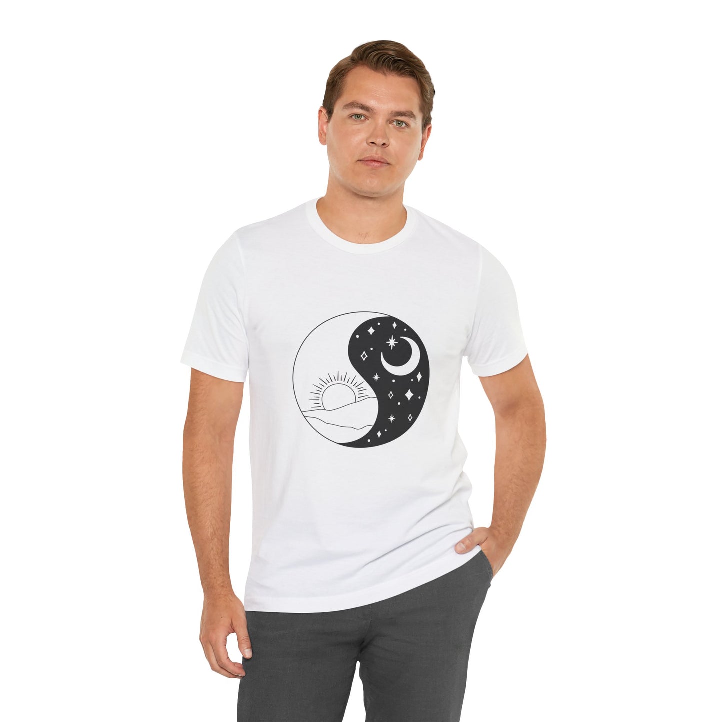 Ying Yang T-shirt, Sun and Moon Shirt, Mystical Shirt, Boho T-shirt, Mystics Shirt, Bohemian T-shirt, Gift Shirt for Her