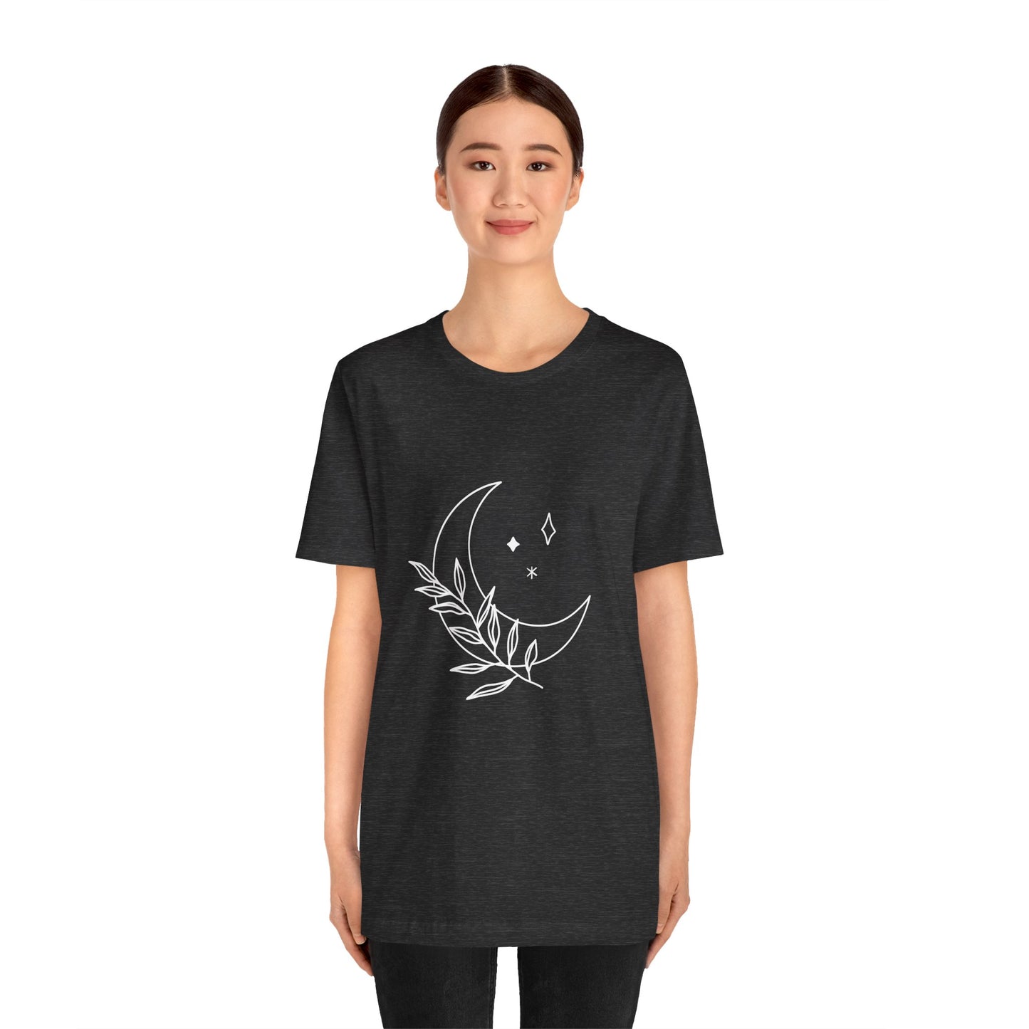 Moon Branch T-shirt, Mystical Shirt, Mystic Tee, Boho T-shirt, Bohemian T-shirt, Moon and Stars T-Shirt, Gift for Her