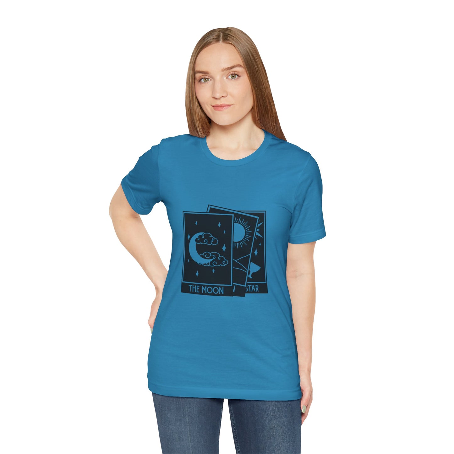 Tarot Stack T-shirt, Astrology Shirt, Mystical Shirt, Boho T-shirt, Moon Stars Sun T-Shirt, Mystic Shirt Gift for Her
