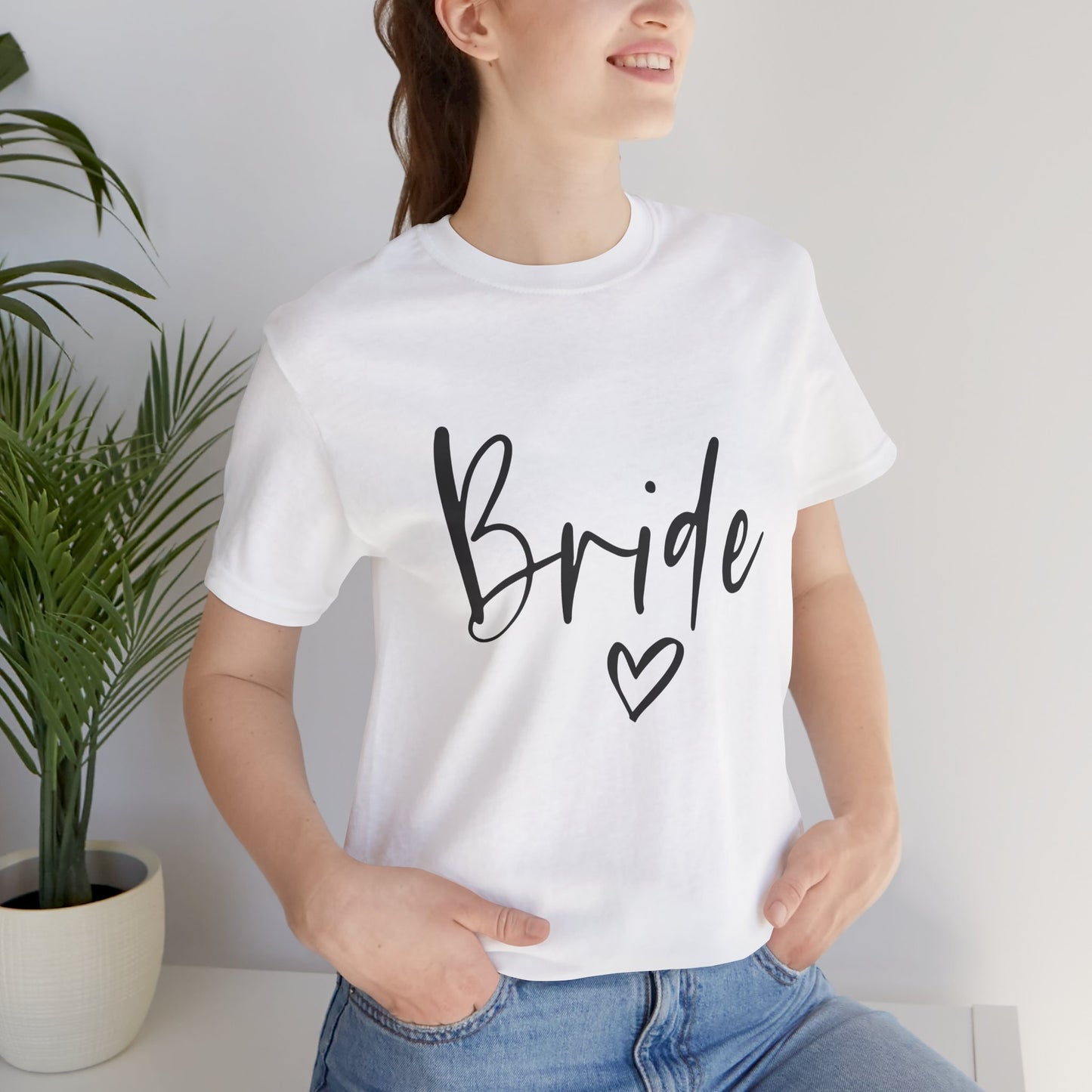 Bride T-shirt, Wedding Shirt, Bride Tee, Bridal Shower, Heart T-shirt, Bachelorette Party Shirt, Hen Night Top, Gift Shirt for Bride